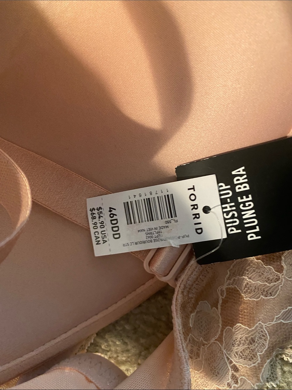Torrid curve NWT 46DDD push up plunge bra - Picture 6 of 8